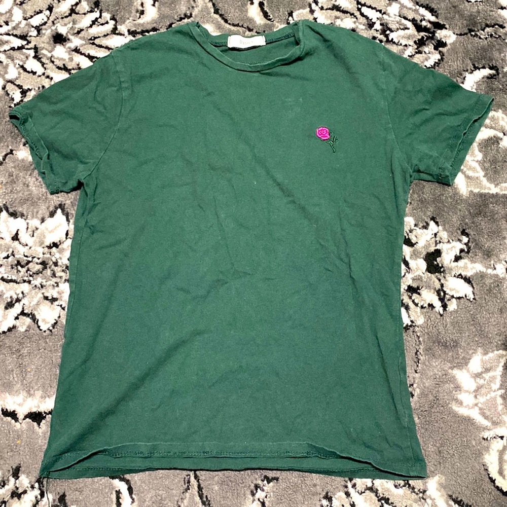 dark green top